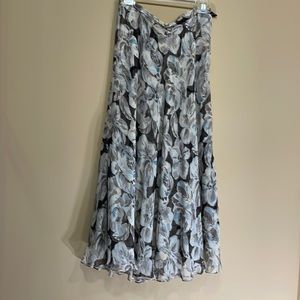 Jones NY Silk Midi Skirt Size 8